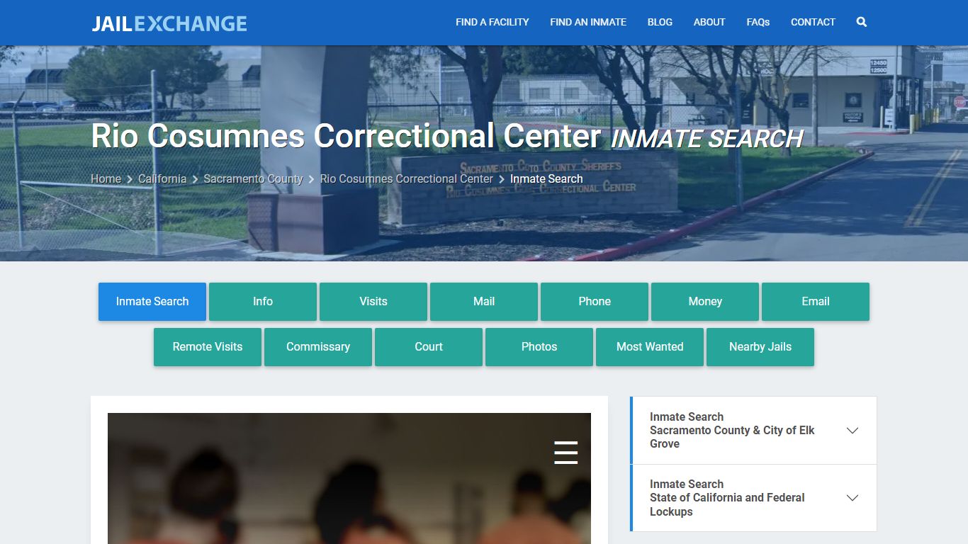 Rio Cosumnes Correctional Center Inmate Search - Jail Exchange